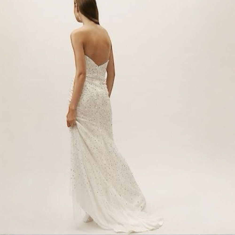 NWT Wedding Dress BHLDN Houston Chosen Gown Anthropologie Ivory White Size 2 - Picture 3 of 6